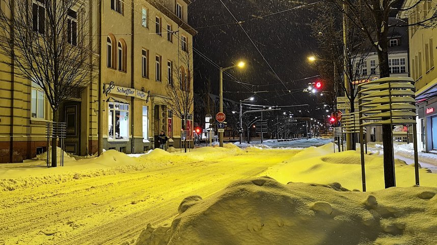 Nordhausen im Schneechaos