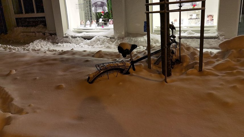 Nordhausen im Schneechaos