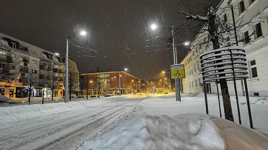 Nordhausen im Schneechaos