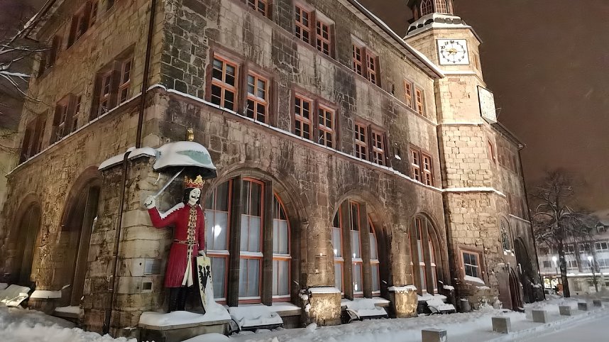 Nordhausen im Schneechaos