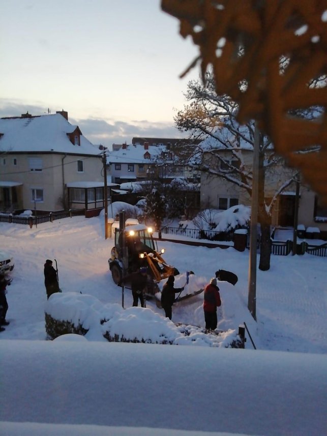 R&auml;umungsarbeiten an der Bleiche