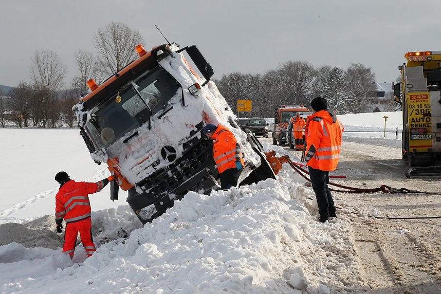 Schneepflug geborgen