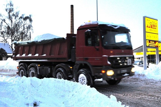 Schneefr&auml;se in Heringen im Einsatz