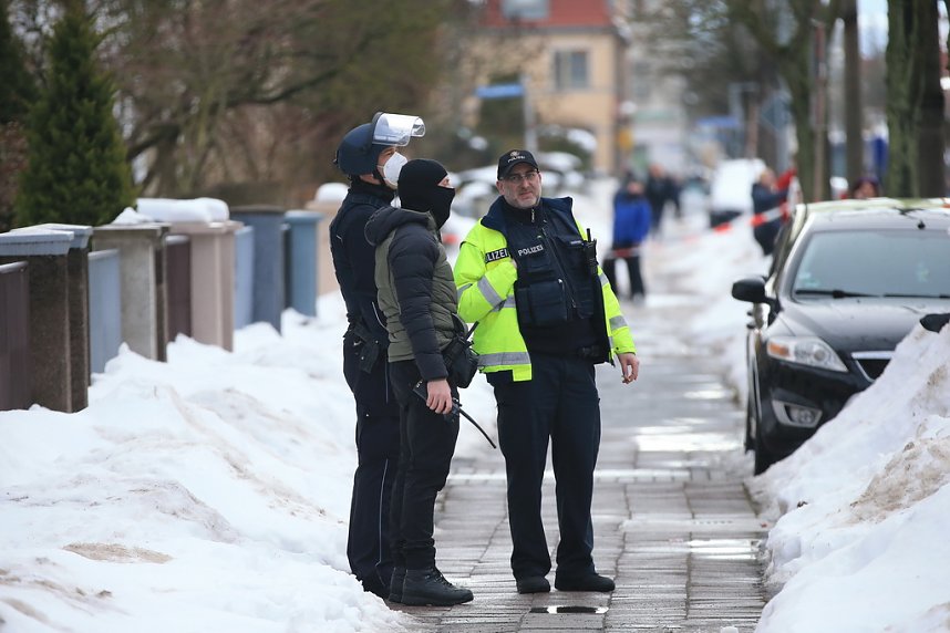 Gro&szlig;einsatz in der Bochumer Stra&szlig;e in Nordhausen