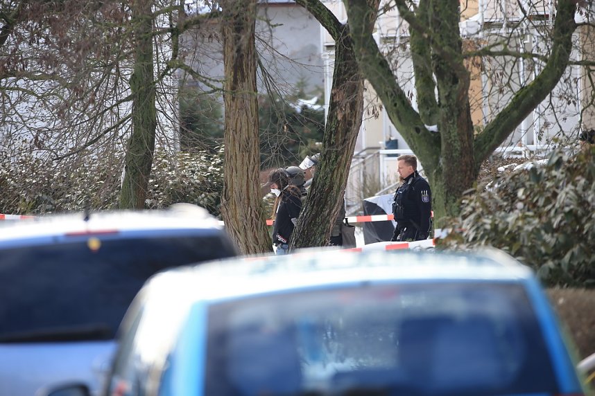 Gro&szlig;einsatz in der Bochumer Stra&szlig;e in Nordhausen
