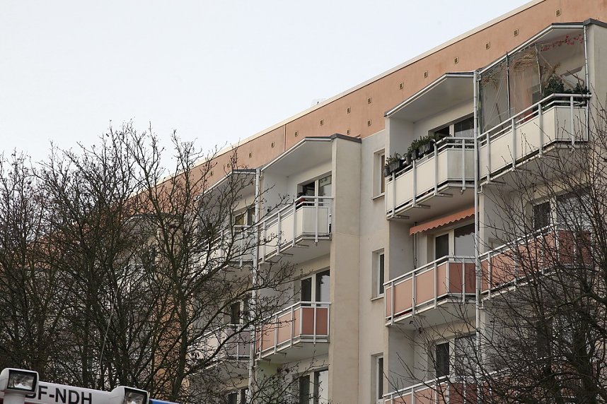 Gro&szlig;einsatz in der Bochumer Stra&szlig;e in Nordhausen