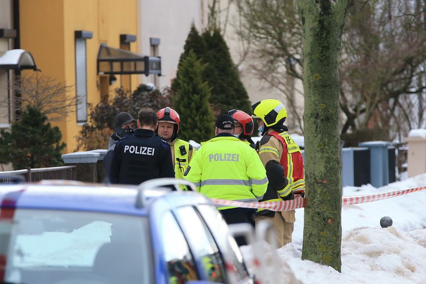 Gro&szlig;einsatz in der Bochumer Stra&szlig;e in Nordhausen