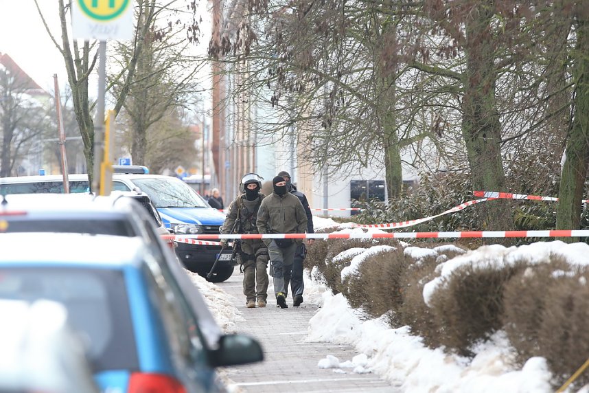 Gro&szlig;einsatz in der Bochumer Stra&szlig;e in Nordhausen