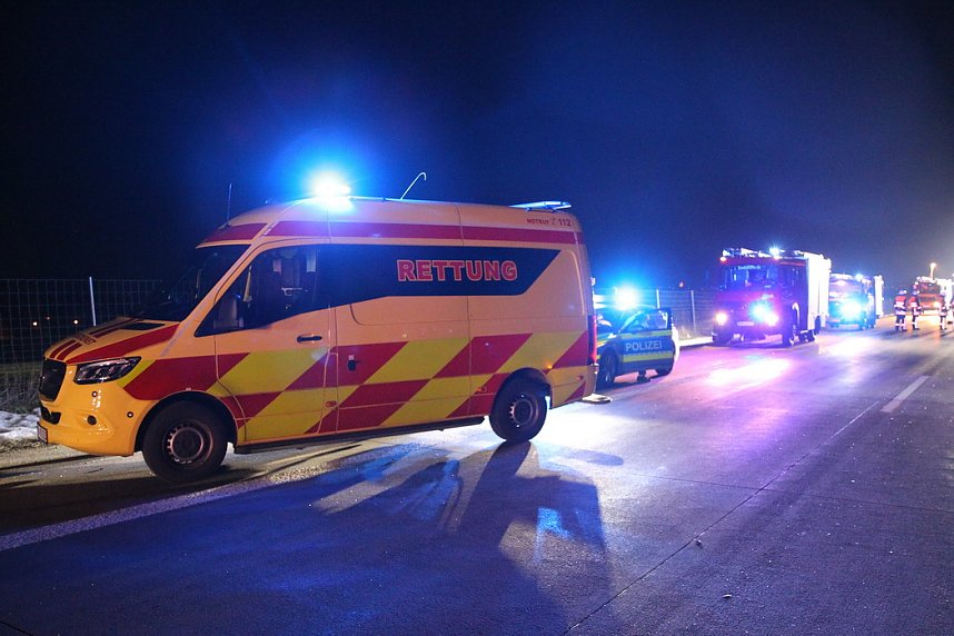 Unfall auf der Autobahn