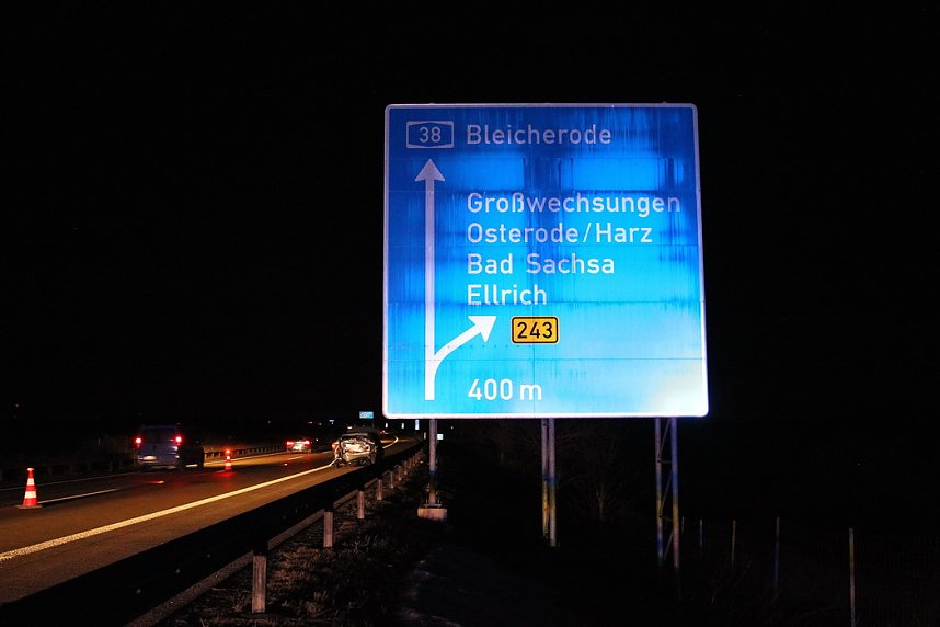 Unfall auf der Autobahn