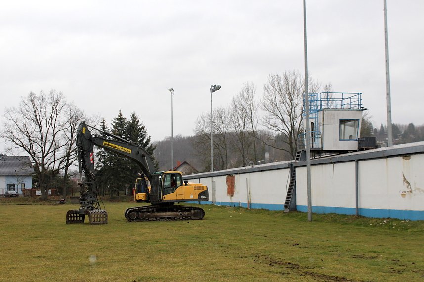 Abriss der Sprecherkabine im AKS