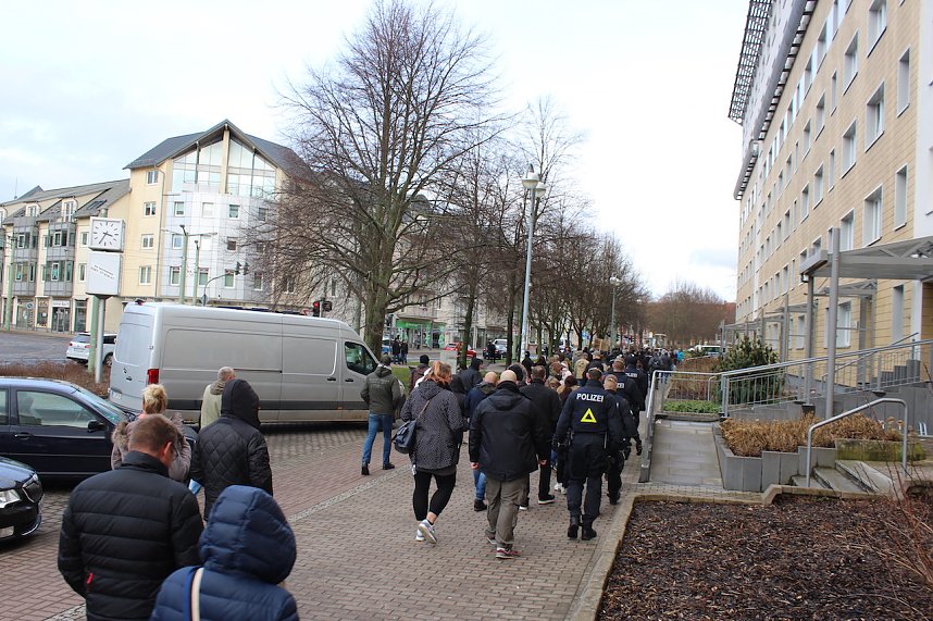 Protest-Spaziergang gegen Corona-Ma&szlig;nahmen