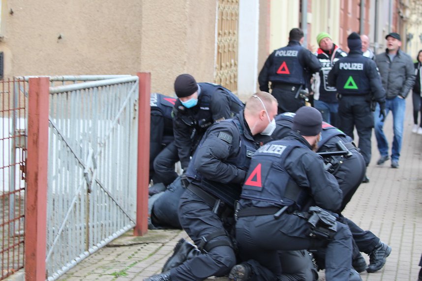 Protest-Spaziergang gegen Corona-Ma&szlig;nahmen