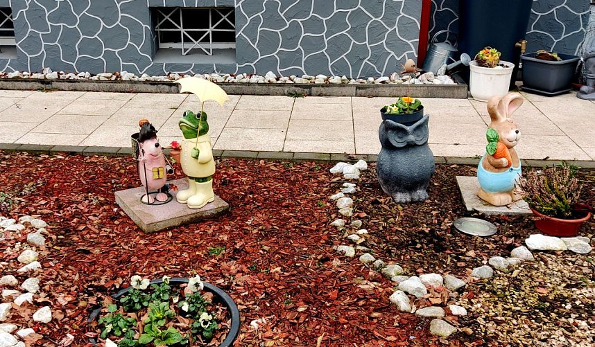 Schicker Ostergarten in Nordhausen