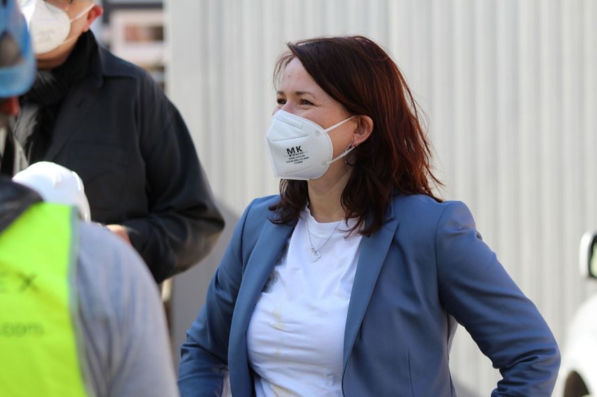 Aufbau des Umweltpavillions 