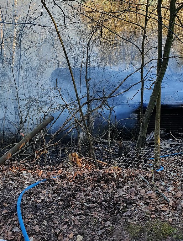 Gartenlaube brannte in Bleicherode