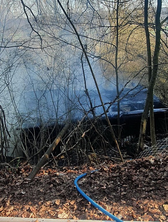 Gartenlaube brannte in Bleicherode