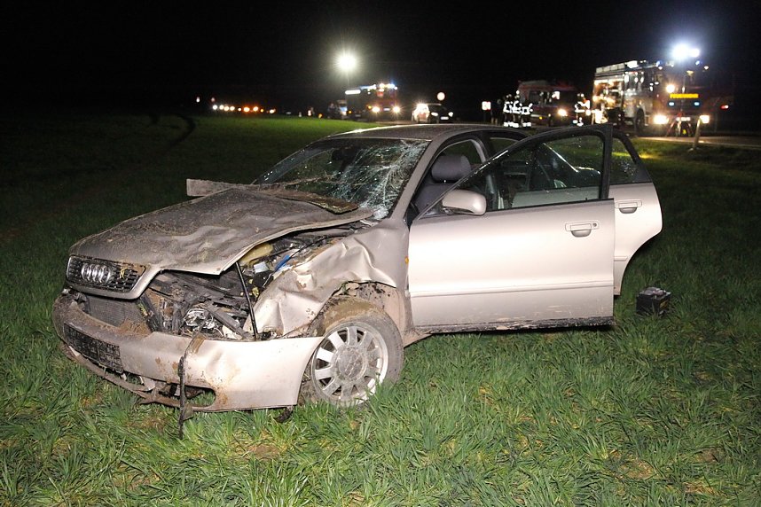 Unfall auf der Landstra&szlig;e