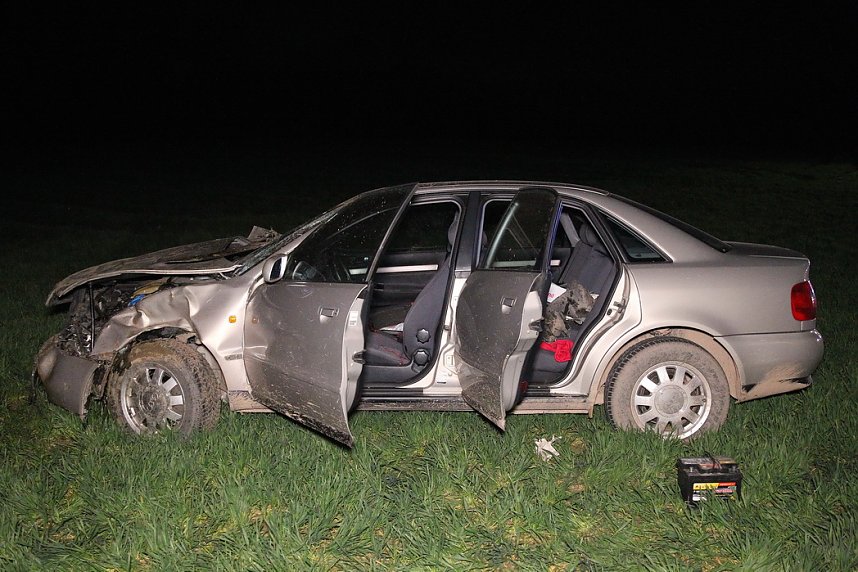 Unfall auf der Landstra&szlig;e