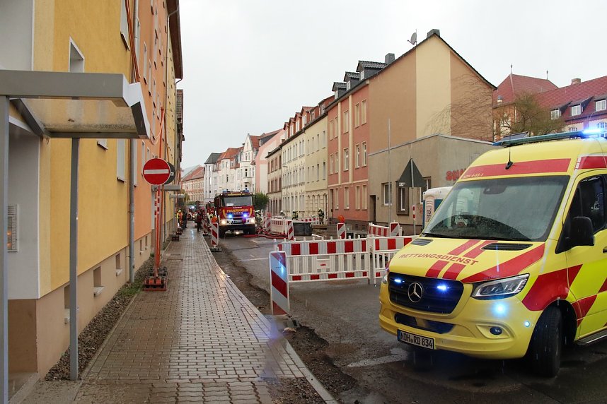 Gro&szlig;einsatz in der Hohensteiner Stra&szlig;e