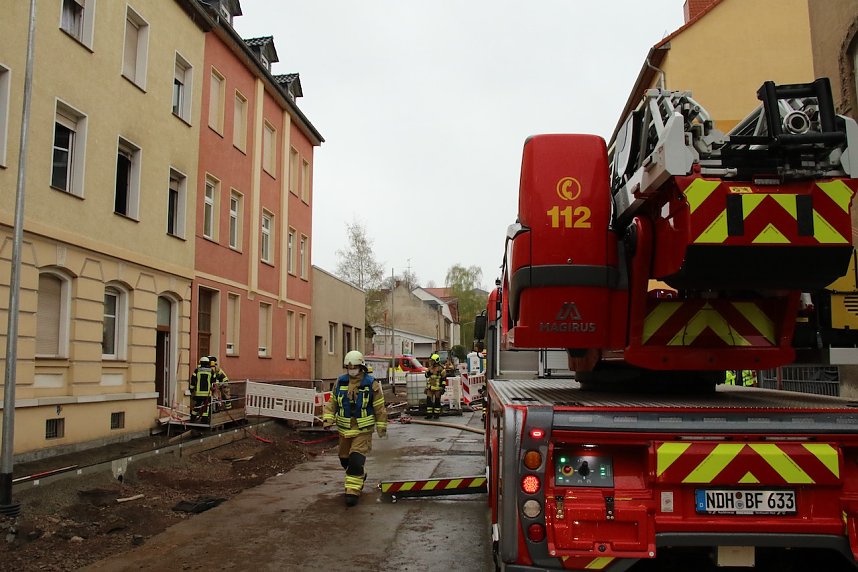 Gro&szlig;einsatz in der Hohensteiner Stra&szlig;e