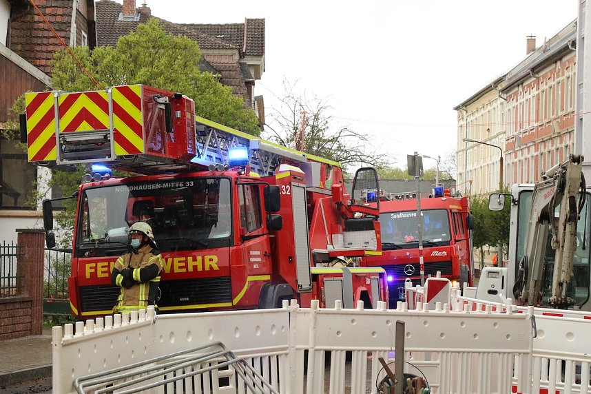 Gro&szlig;einsatz in der Hohensteiner Stra&szlig;e