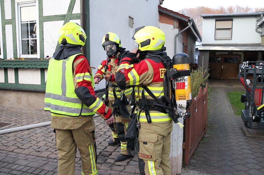 Geb&auml;udebrand in Woffleben