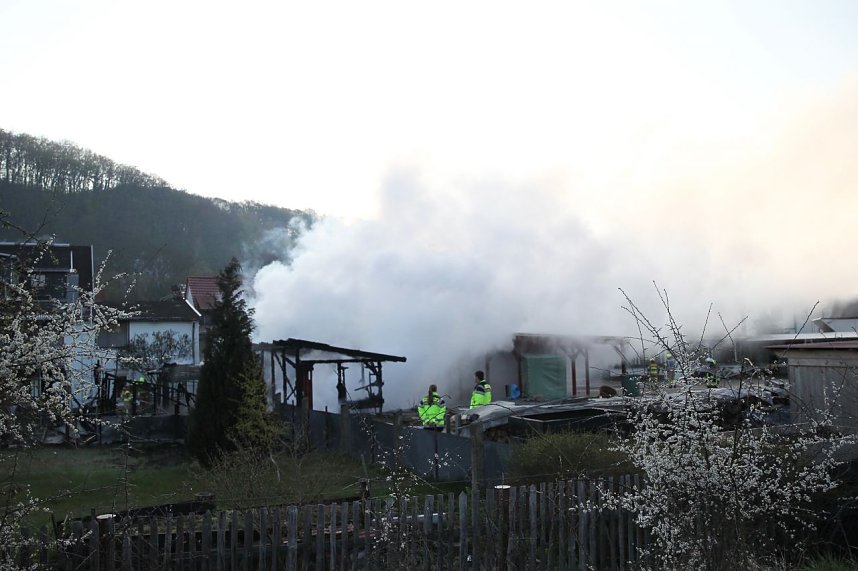 Geb&auml;udebrand in Woffleben