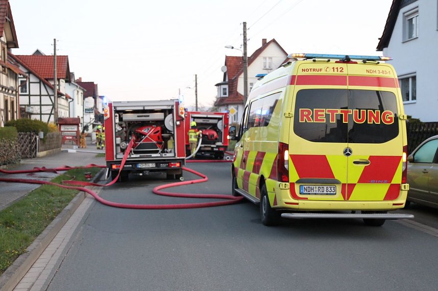 Geb&auml;udebrand in Woffleben