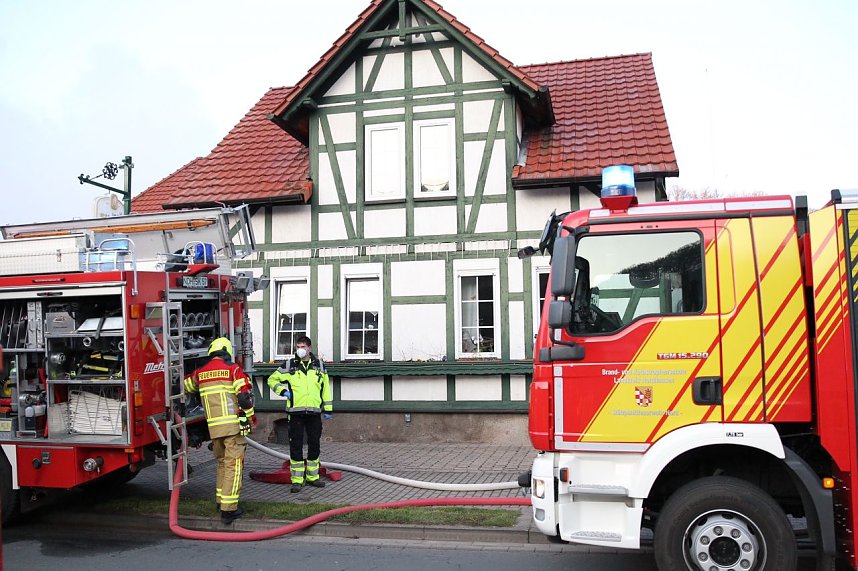 Geb&auml;udebrand in Woffleben