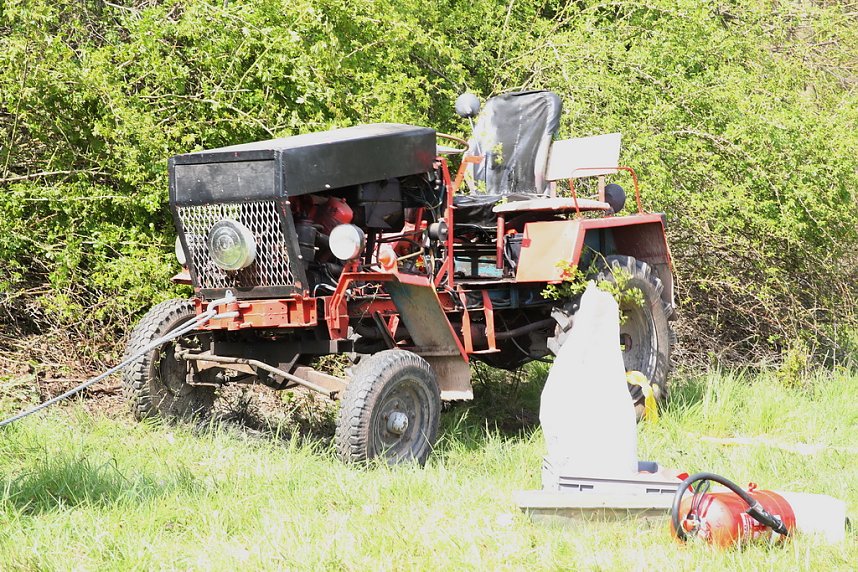Gespann &uuml;berschlug sich in der Goldenen Aue