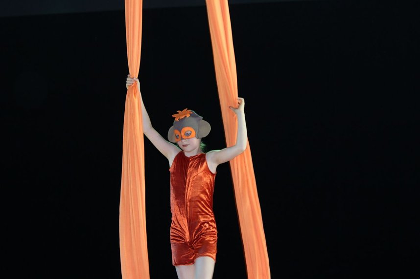 Proben im Zirkuszelt