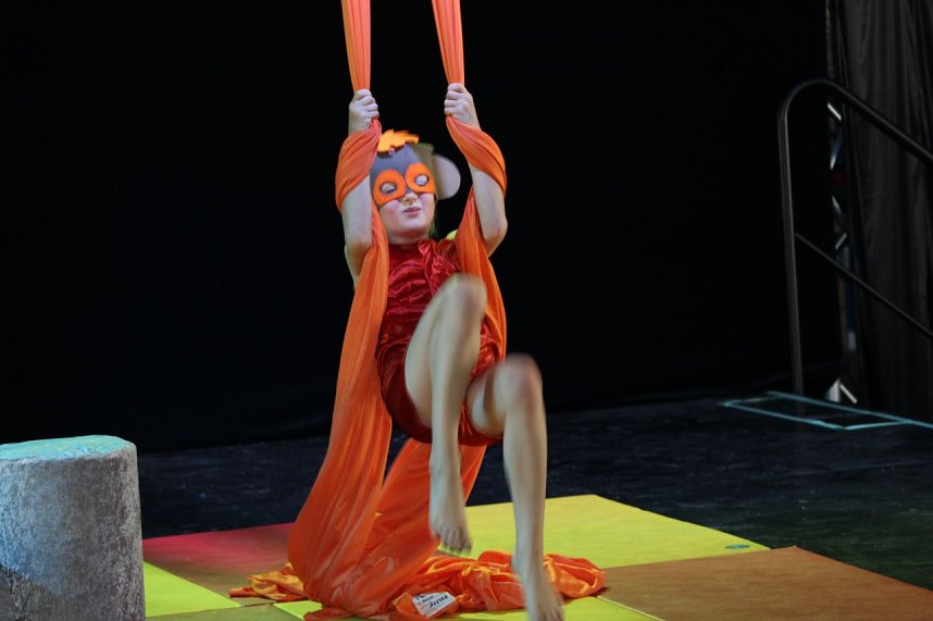 Proben im Zirkuszelt