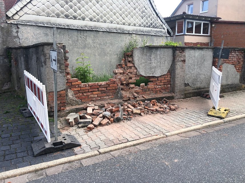 Unfall in Bleicherode