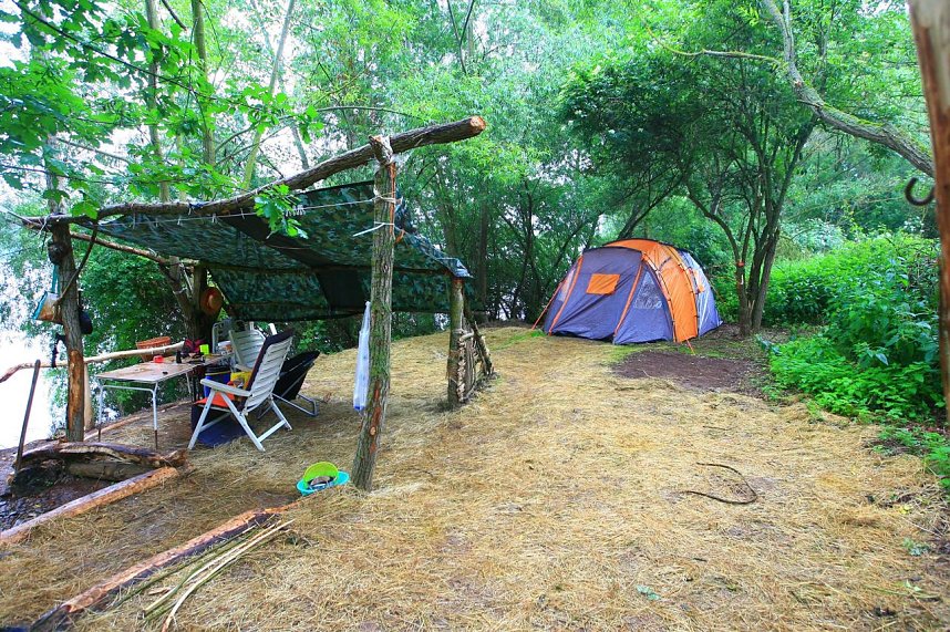 Leider nicht erlaubt: Camp am M&ouml;wensee wurde aufgel&ouml;st