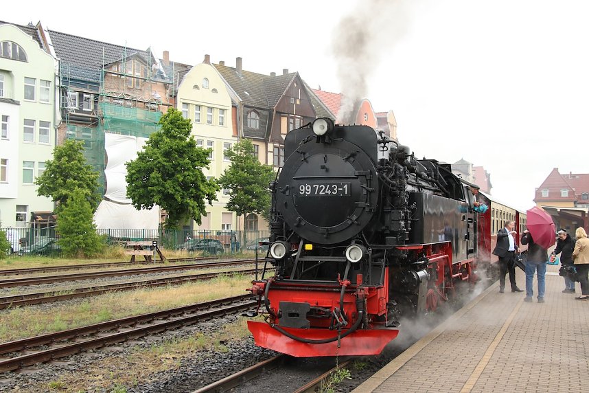 Wieder Dampf auf dem Kessel - seit heute kann man mit der HSB von Nordhausen aus wieder auf den Brocken fahren