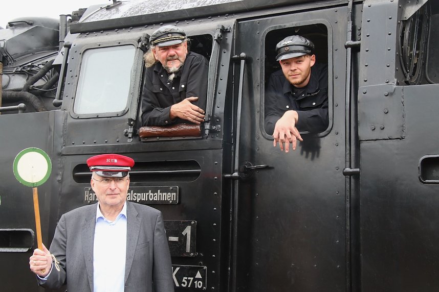 Wieder Dampf auf dem Kessel - seit heute kann man mit der HSB von Nordhausen aus wieder auf den Brocken fahren