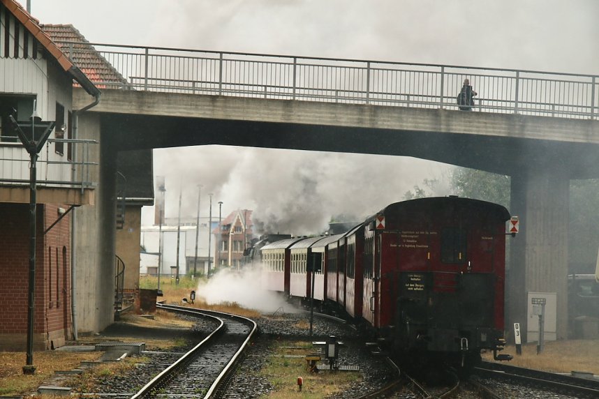Wieder Dampf auf dem Kessel - seit heute kann man mit der HSB von Nordhausen aus wieder auf den Brocken fahren