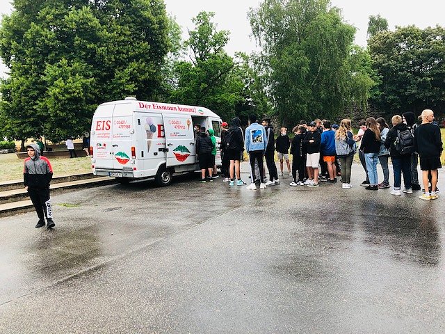 Eine "coole" Pause auf dem Petersberg