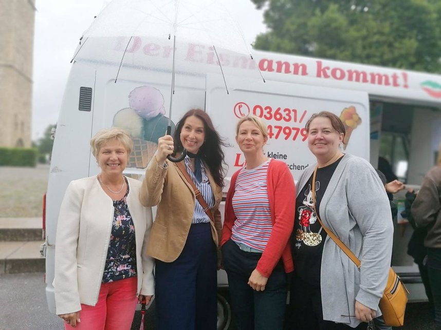 "Coole" Pause auf dem Petersberg