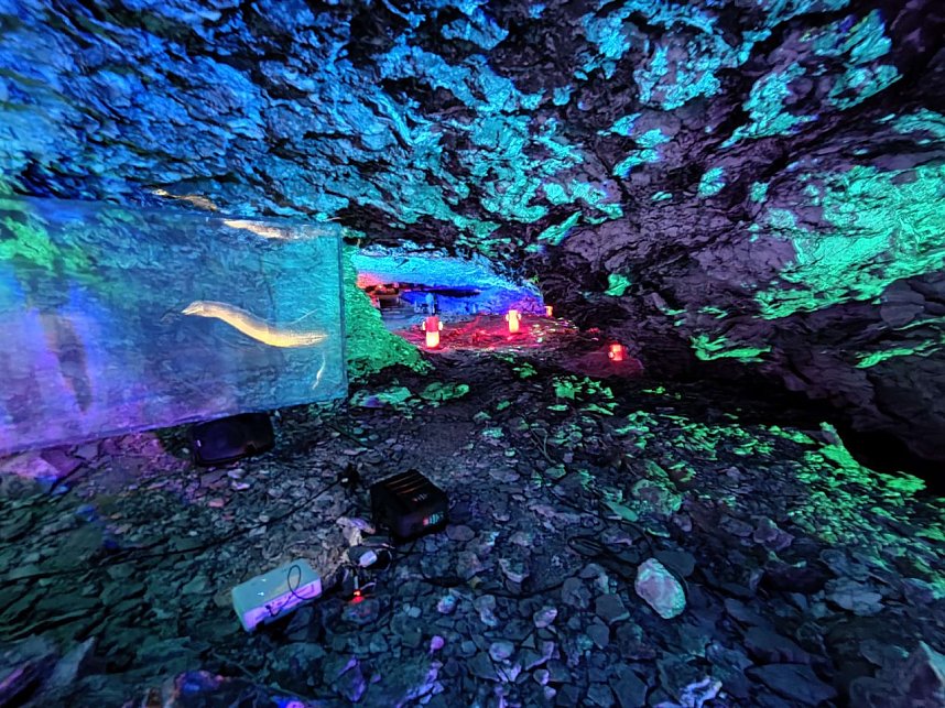 World of Lights in der Barbarossah&ouml;hle