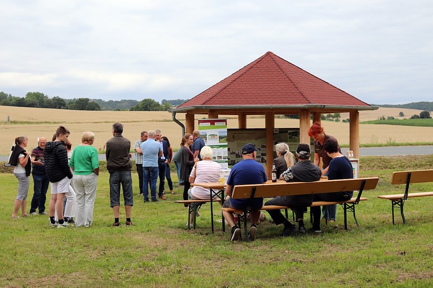 Einweihung des Infopavillons in Obersachswerfen