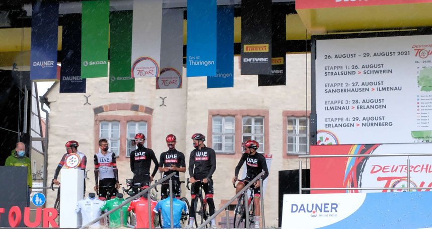 Start zur zweiten Etappe der Deutschland Tour