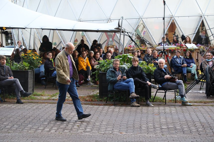 Prof. Harald Lesch war gestern Abend zu Gast am Klima-Pavillon in Nordhausen