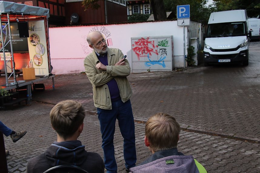 Prof. Harald Lesch war gestern Abend zu Gast am Klima-Pavillon in Nordhausen