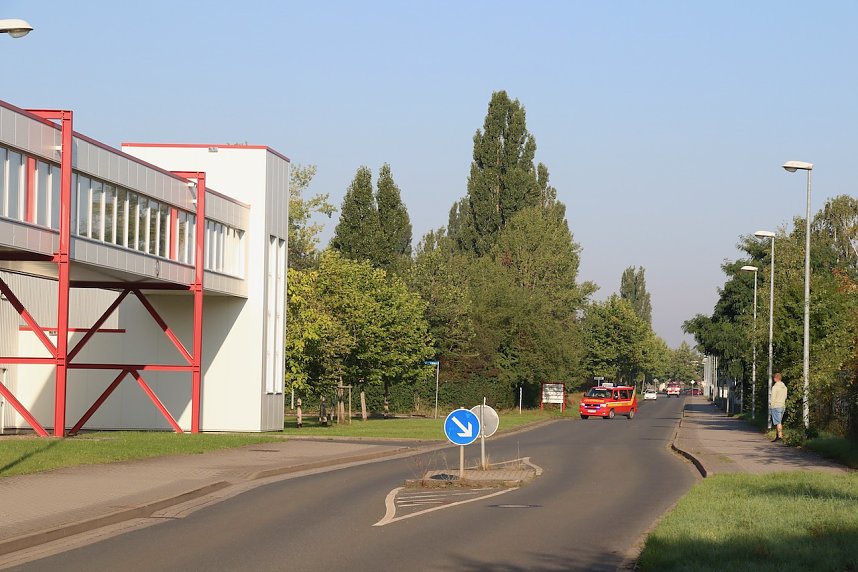 Die Nordh&auml;user Wehren wurden heute Vormittag zum Firmengel&auml;nde der Feuer powertrain gerufen