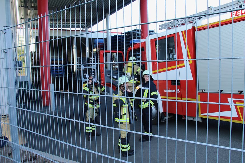Die Nordh&auml;user Wehren wurden heute Vormittag zum Firmengel&auml;nde der Feuer powertrain gerufen