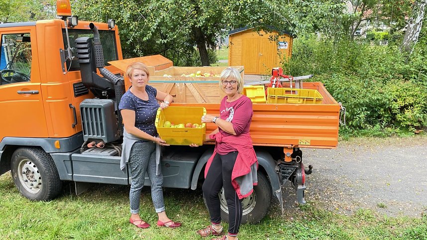 Apfelaktion in Harztor