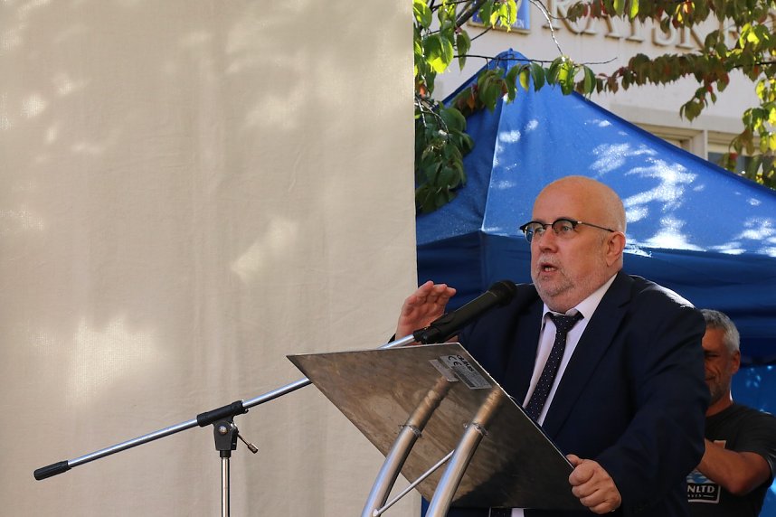 AfD-Wahlkampf auf dem Rathausplatz