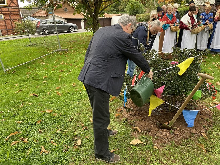 Baumpflanzung im Neust&auml;dter Kurpark